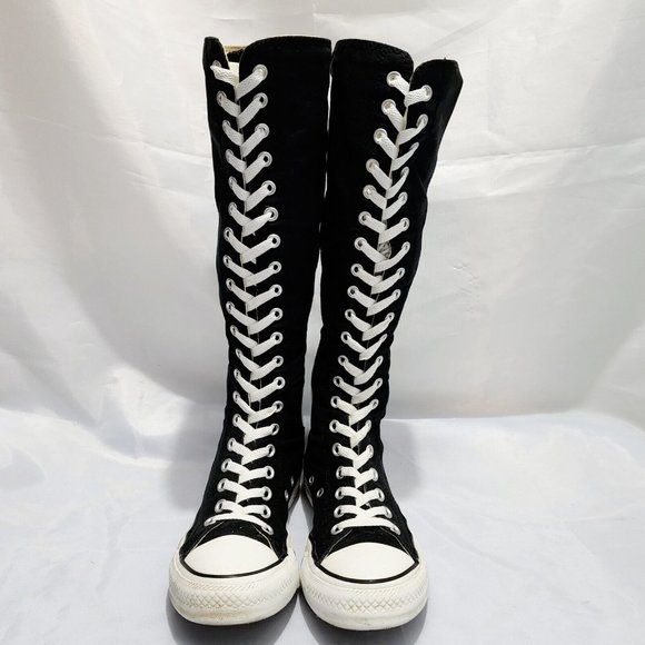 Converse | Shoes | Converse Knee High Boots Vintage Shoes Black And White  Rare Womens Size 8 | Poshmark